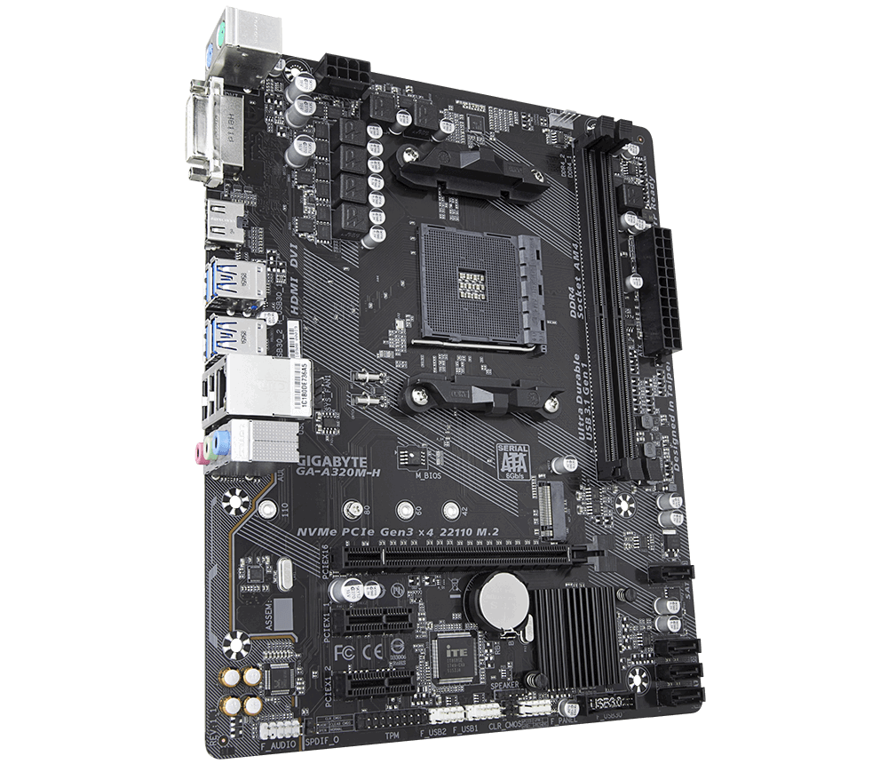 MB GIGABYTE GA-A320M-H / AM4 / A320 / mATX /