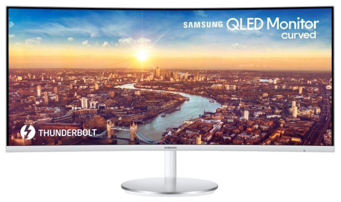 Monitor Samsung C34J791WTI / 34.0" VA-Curved QDot 3440x1440 / 4ms / 300cd / Mega-DCR / MultiView PIP / White