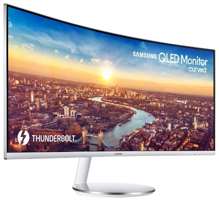 Monitor Samsung C34J791WTI / 34.0" VA-Curved QDot 3440x1440 / 4ms / 300cd / Mega-DCR / MultiView PIP / White