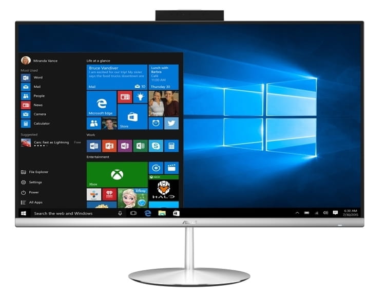 AIO ASUS Zen ZN242GDK / 23.8" IPS FullHD / i5-8300H / 16Gb DDR4 / 128GB SSD + 1.0TB HDD / NVIDIA GeForc GTX 1050 GDDR5 4GB / Windows 10 / Silver