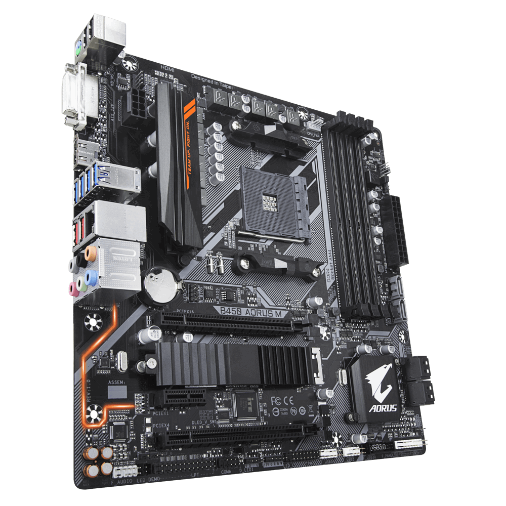 MB GIGABYTE B450 AORUS M / AM4 / AMD B450 / mATX /