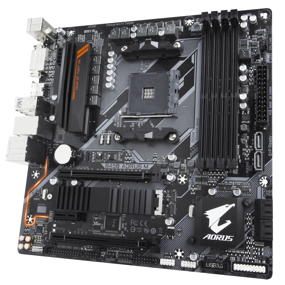 MB GIGABYTE B450 AORUS M / AM4 / AMD B450 / mATX /