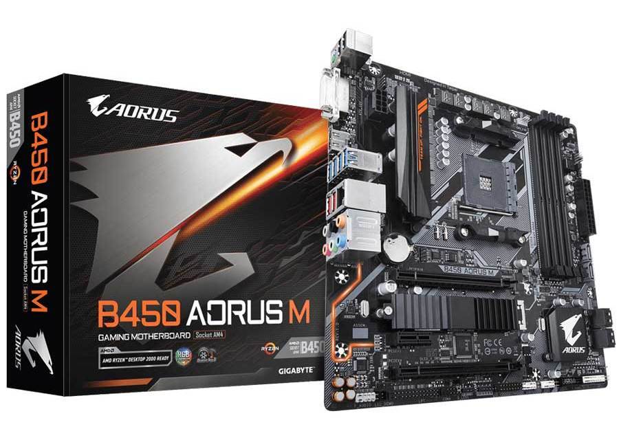 MB GIGABYTE B450 AORUS M / AM4 / AMD B450 / mATX /