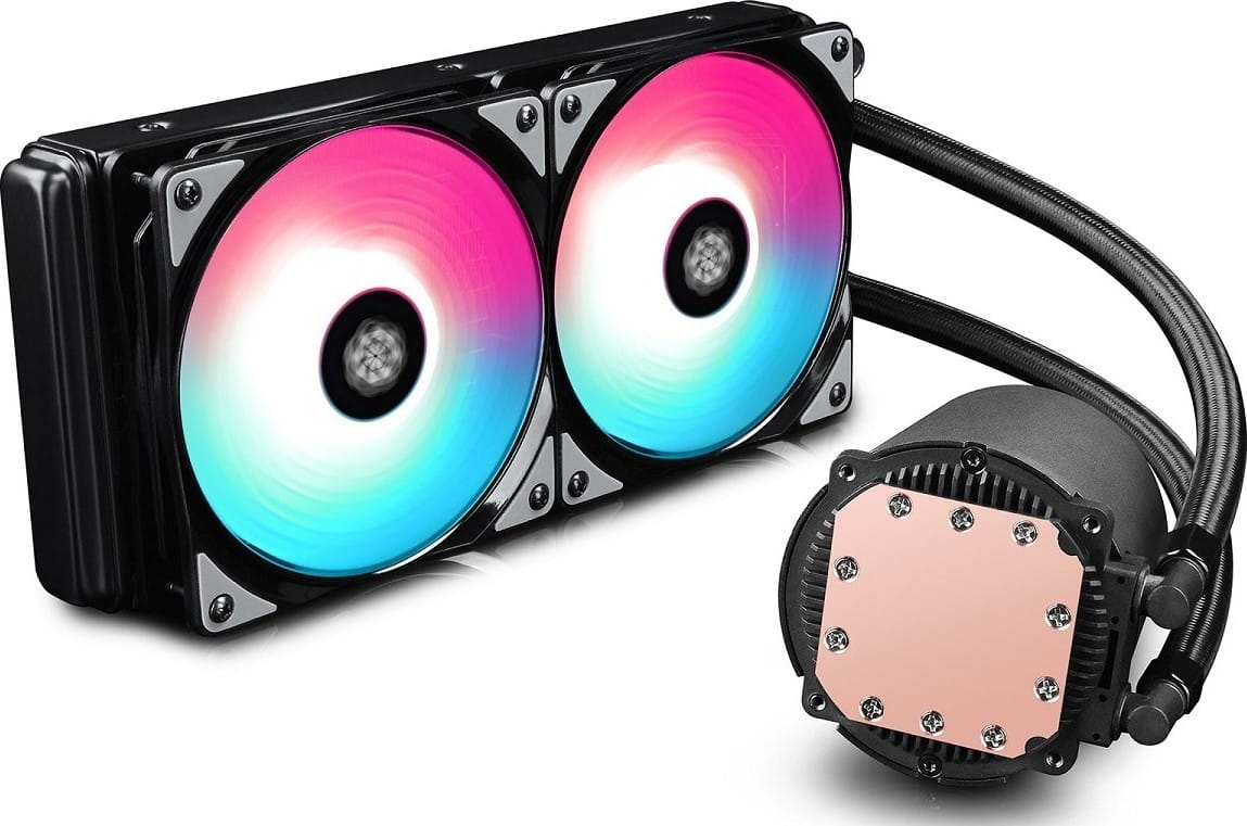 AIO Liquid Cooling Deepcool CASTLE 240 RGB / up to 250W / and for TR4 / RGB