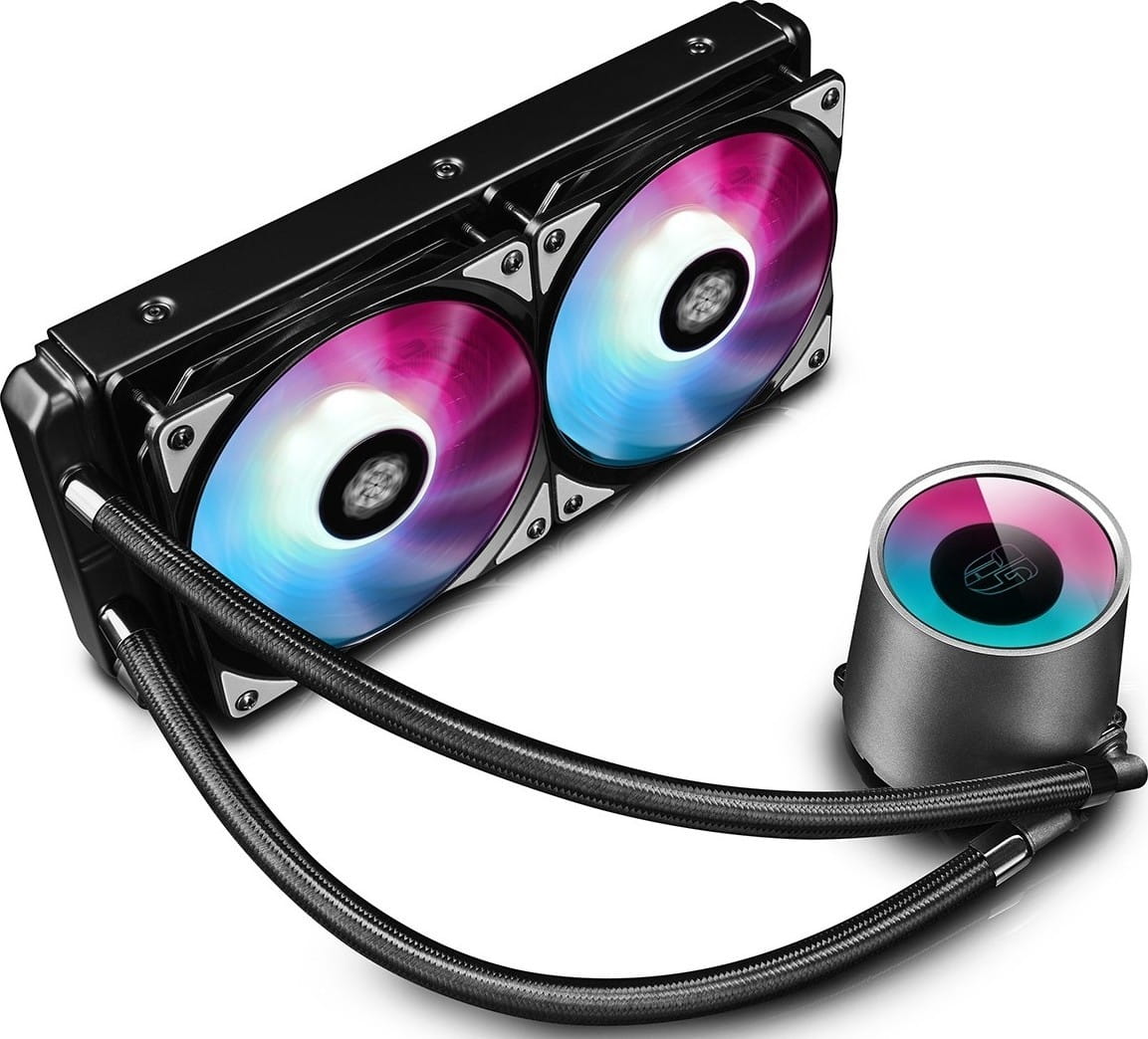AIO Liquid Cooling Deepcool CASTLE 240 RGB / up to 250W / and for TR4 / RGB