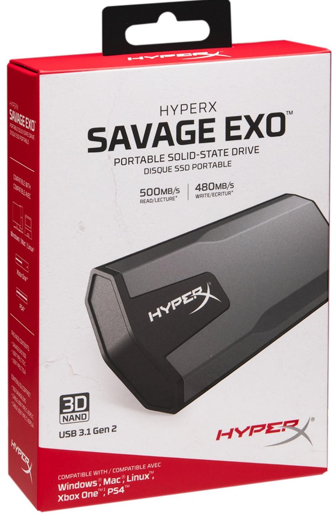 Kingston HyperX SAVAGE EXO SHSX100/480G M.2 External SSD 480GB
