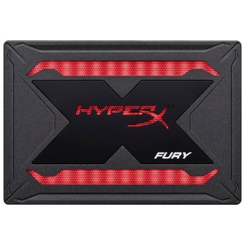 2.5" SSD Kingston HyperX FURY RGB / 240GB / SATAIII / 7mm / Controller Marvell 88SS1074 / 3D NAND TLC / SHFR200/240G /