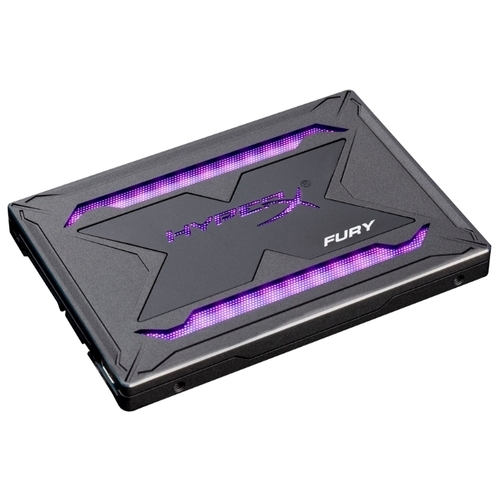 2.5" SSD Kingston HyperX FURY RGB / 240GB / SATAIII / 7mm / Controller Marvell 88SS1074 / 3D NAND TLC / SHFR200/240G /