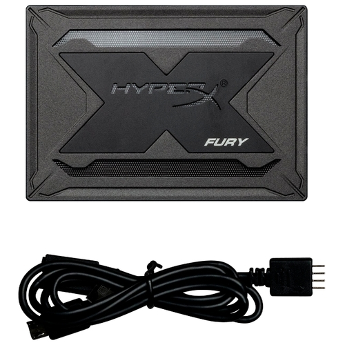 2.5" SSD Kingston HyperX FURY RGB / 240GB / SATAIII / 7mm / Controller Marvell 88SS1074 / 3D NAND TLC / SHFR200/240G /