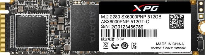 SSD ADATA XPG SX6000 Pro / .M.2 NVMe / 512GB / RTS / 3DTLC /