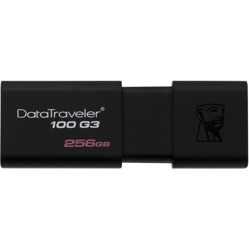 USB Flash Kingston DataTraveler 100 G3 / 256Gb / DT100G3/256GB / Black