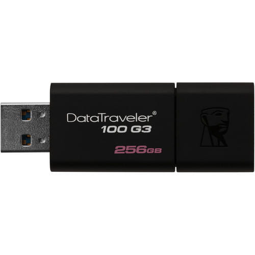 USB Flash Kingston DataTraveler 100 G3 / 256Gb / DT100G3/256GB / Black