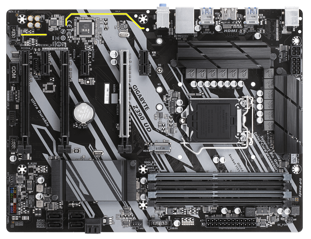 MB GIGABYTE Z390 UD / S1151 / Intel Z390 / ATX /