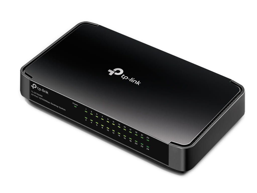 Switch TP-LINK TL-SF1024M / 24-port / 10/100Mbps / Black