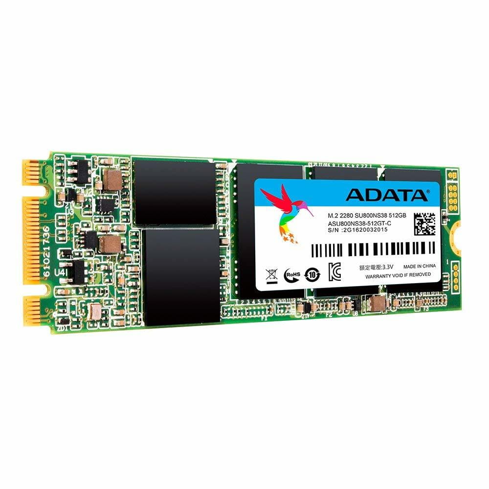SSD ADATA Ultimate SU800 512GB / M.2 SATA / 2280 / 3D-NAND TLC / ASU800NS38-512GT-C /