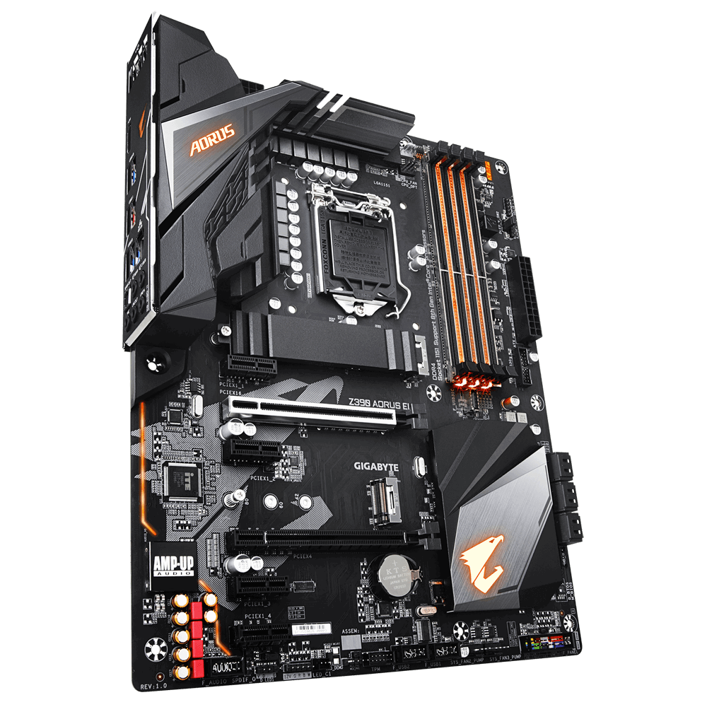 MB GIGABYTE Z390 AORUS ELITE / Socket 1151 / Intel Z390 / Dual 4xDDR4-4266 / CPU Intel graphics / ATX /