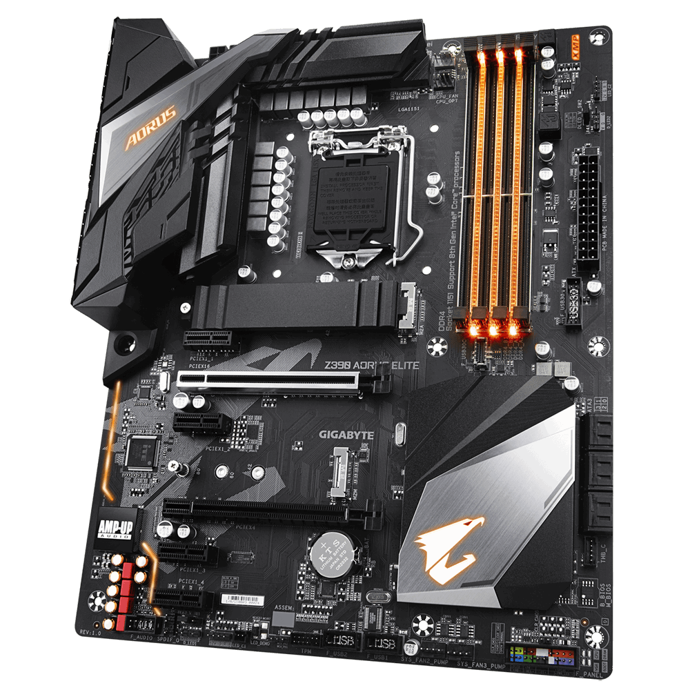MB GIGABYTE Z390 AORUS ELITE / Socket 1151 / Intel Z390 / Dual 4xDDR4-4266 / CPU Intel graphics / ATX /