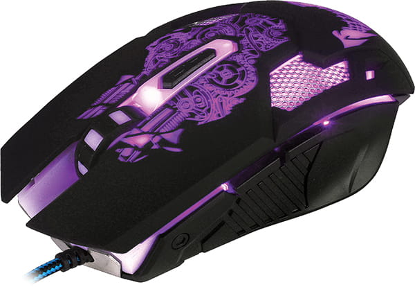 Mouse Qumo Annihilator / Optical / 1200-3200 dpi / 6 buttons / Soft Touch / Black