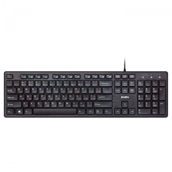 Keyboard Sven KB-E5800 / Slim / Low-proﬁle keys / Black