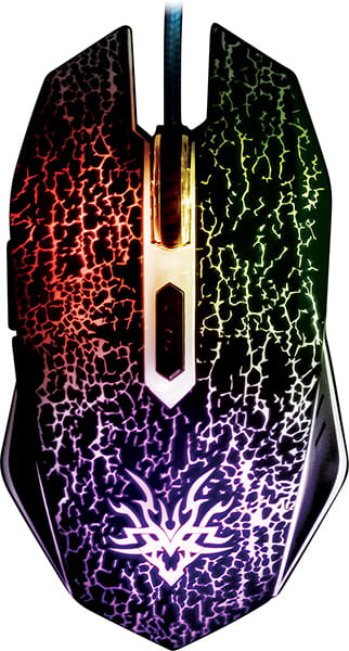 Mouse Qumo BlackOut / Soft Touch / 7 color backlight / Black