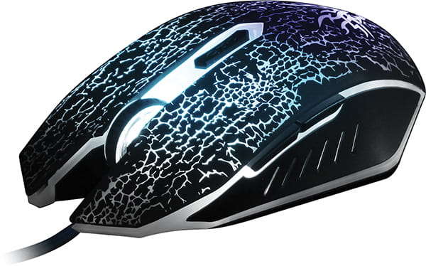 Mouse Qumo BlackOut / Soft Touch / 7 color backlight / Black