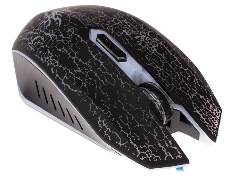 Mouse Qumo BlackOut / Soft Touch / 7 color backlight / Black