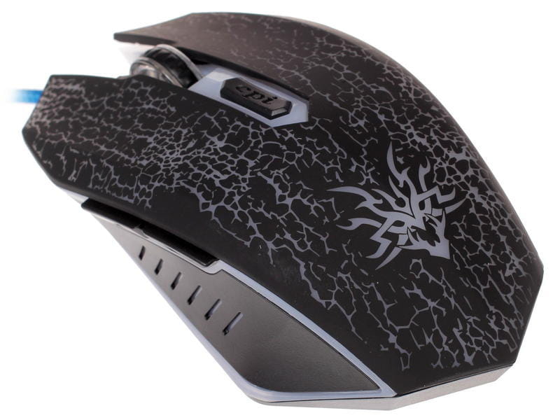 Mouse Qumo BlackOut / Soft Touch / 7 color backlight / Black