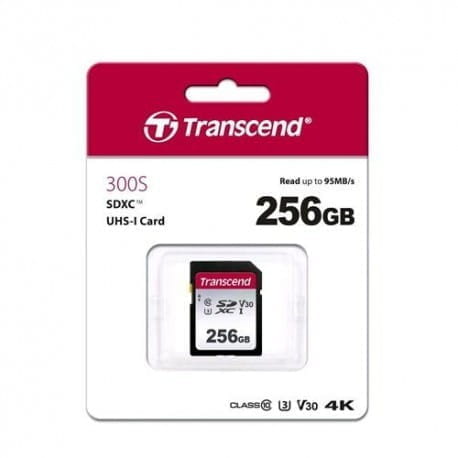 SDXC Transcend 300S / 256 GB / UHS-I U3 / TS256GSDC300S