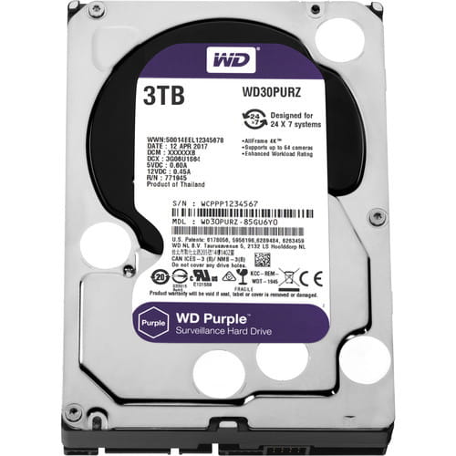 WesternDigital Caviar Purple / 3.0TB 3.5 HDD / WD30PURZ /