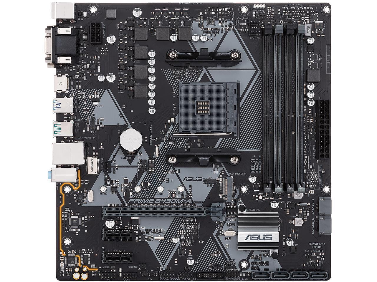 MB ASUS PRIME B450M-A / mATX / Socket AM4 / AMD B450 / Dual 2xDDR4-3466 / APU AMD graphics /