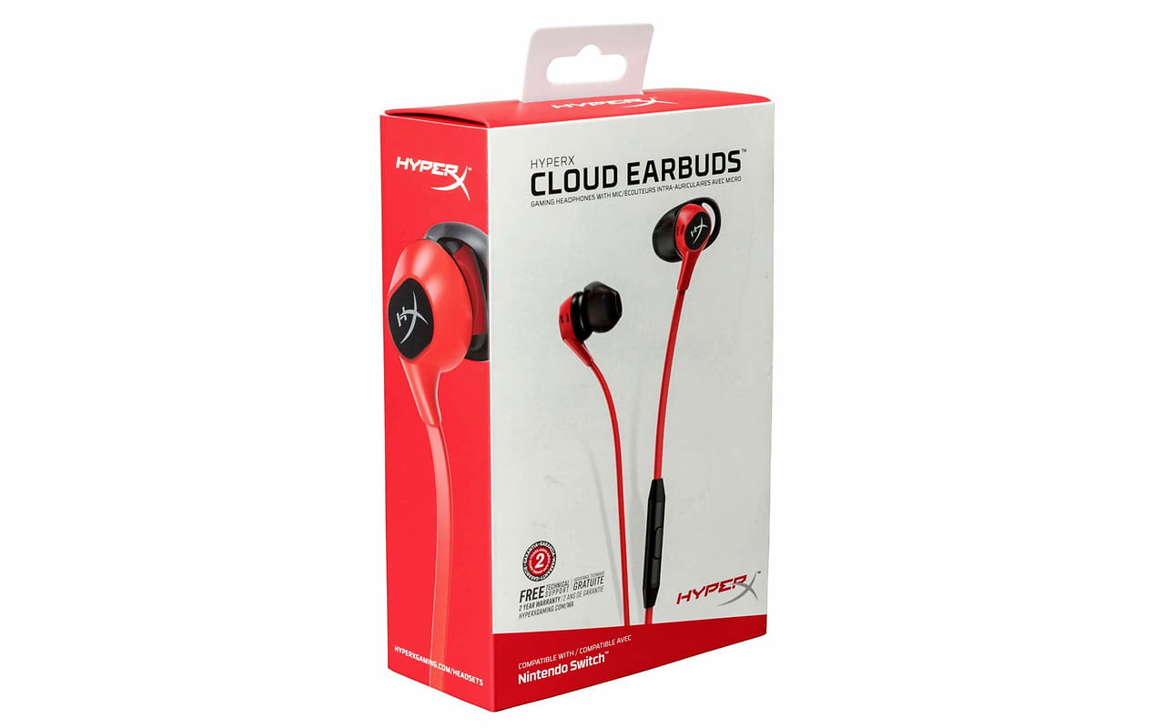Headset Kingston HyperX Cloud Earbuds / HX-HSCEB-RD / Red