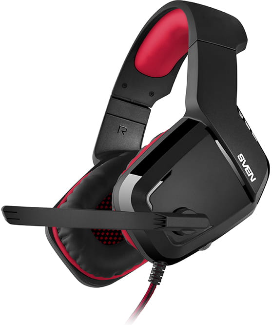Headset Sven AP-G858MV / 108dB / Non-tangling cable / Red