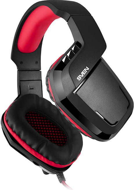 Headset Sven AP-G858MV / 108dB / Non-tangling cable / Red