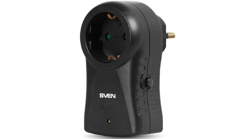 Surge Protector Sven SF-S1 / 1 Sockets / Black