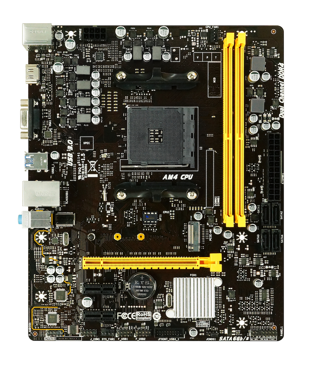 MB Biostar B450MH / Socket AM4 / AMD B450 / Dual 2xDDR4-3200 / APU AMD graphics / mATX /
