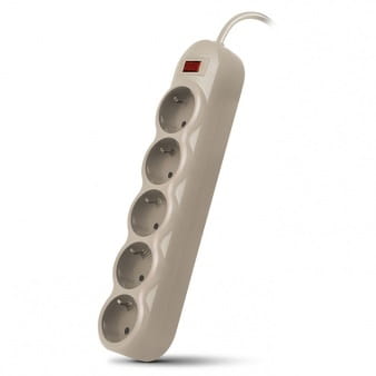 Surge Protector Sven SF-05L / 5 Sockets / 5.0m / Grey