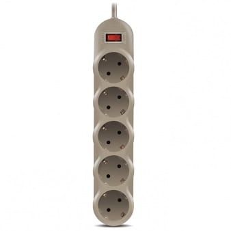 Surge Protector Sven SF-05L / 5 Sockets / 5.0m / Grey