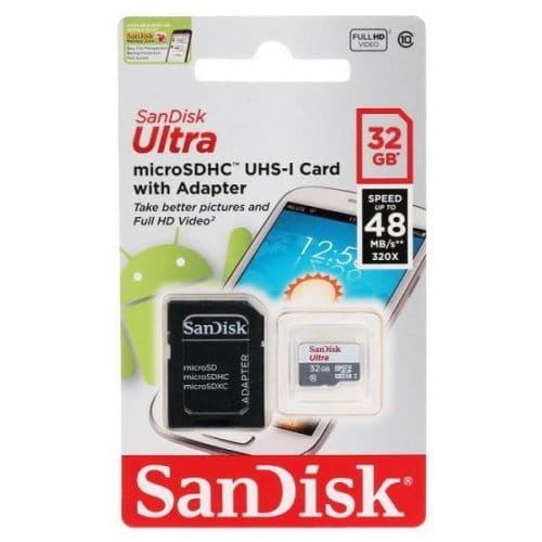 SanDisk Ultra microSDHC 32GB / SD adapter /
