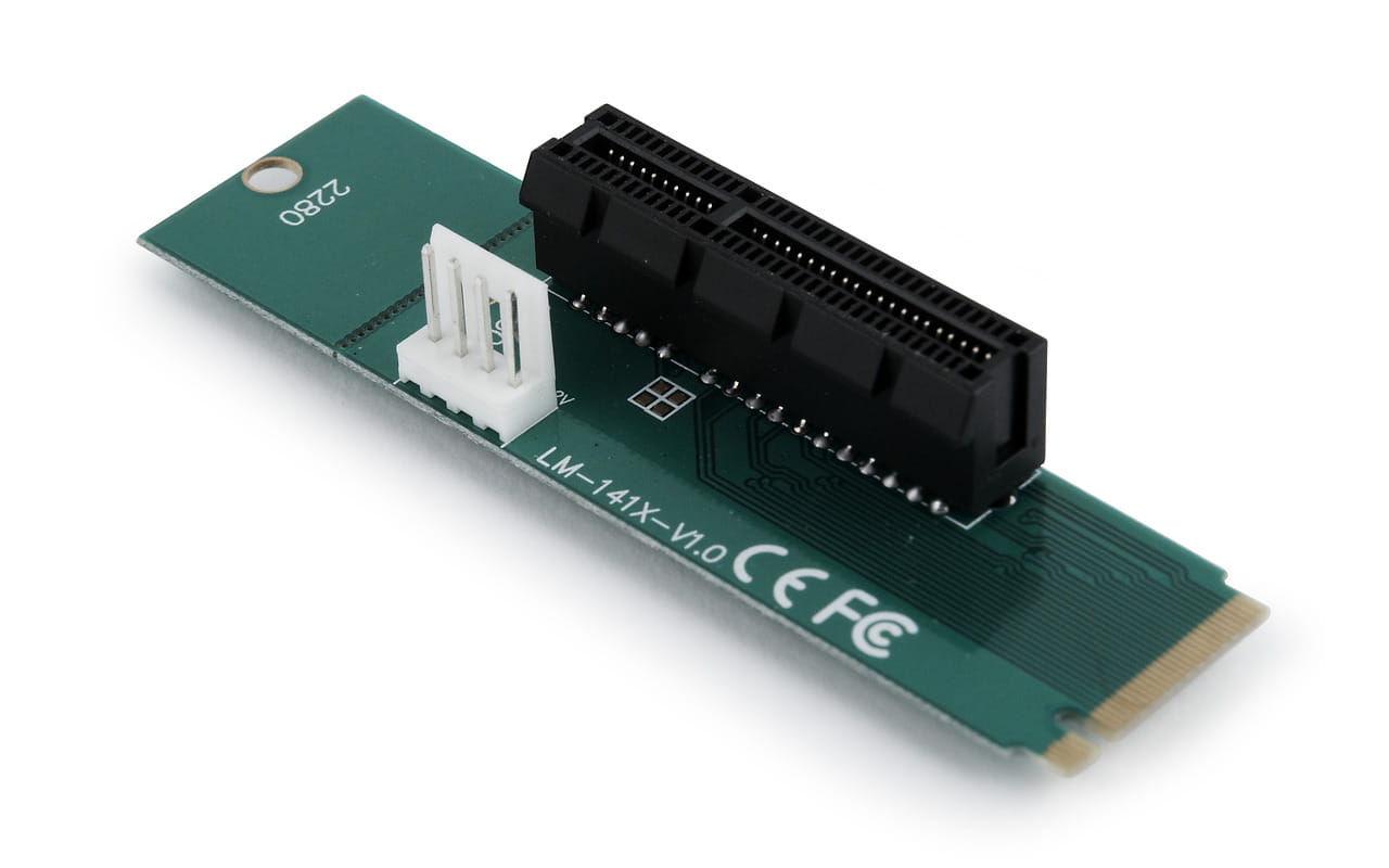 Adapter Gembird RC-M.2-01 / PCI-Express to M.2 /