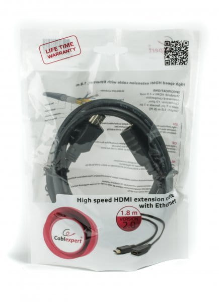 Cablexpert CC-HDMI4X-6 / HDMI male to HDMI female 1.8m / Black