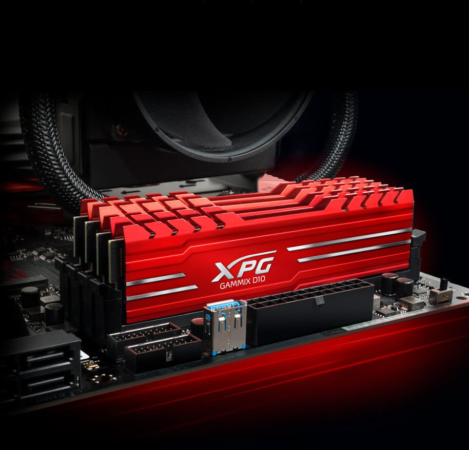 RAM ADATA XPG Gammix D10 / 8GB / DDR4 / 2666MHz / Heatsink / Red