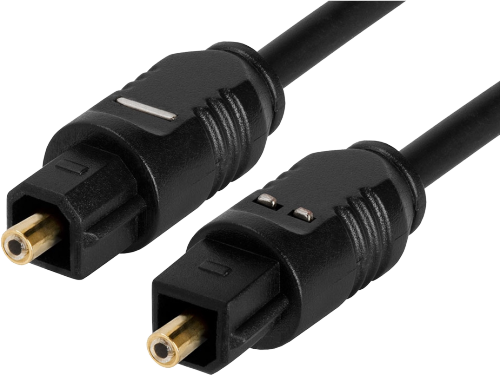 Optical cable Brackton Professional K-TOS-BKR-0300.B / Toslink / 6mm / 3.0m / Black