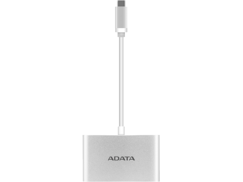 USB HUB ADATA ACA3HUBAL-CSV / USB Type-C to 3-Ports USB-A 3.1 / Silver