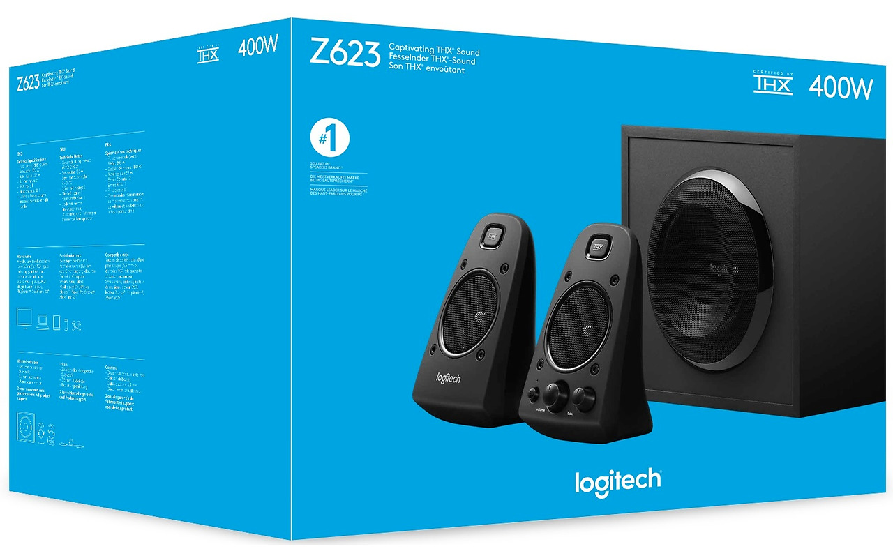 Speakers Logitech Z623 / 2.1 / 200W / 980-000403 / Black