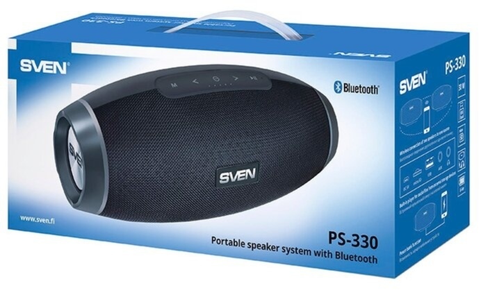 Speakers Sven PS-330 / Bluetooth / 2200mA / Black