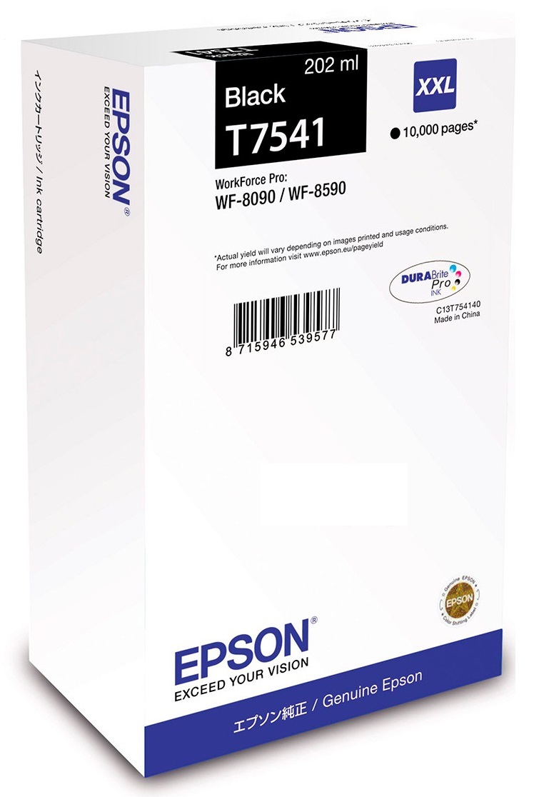 Epson T754 / XXL / For WorkForce Pro WF-8090DW / WF-8590DWF / Black
