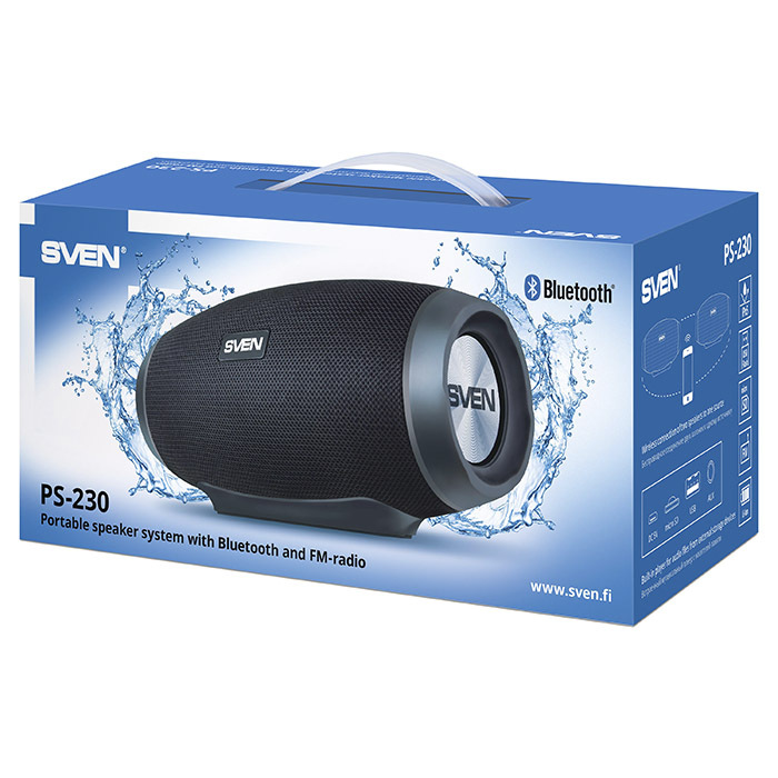 Speakers Sven PS-230 / Bluetooth / 1500mA / Black