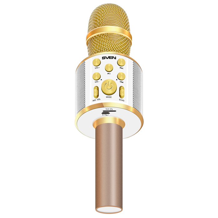 Microphone Sven MK-950 / Karaoke / Bluetooth / 1200mAh / Gold