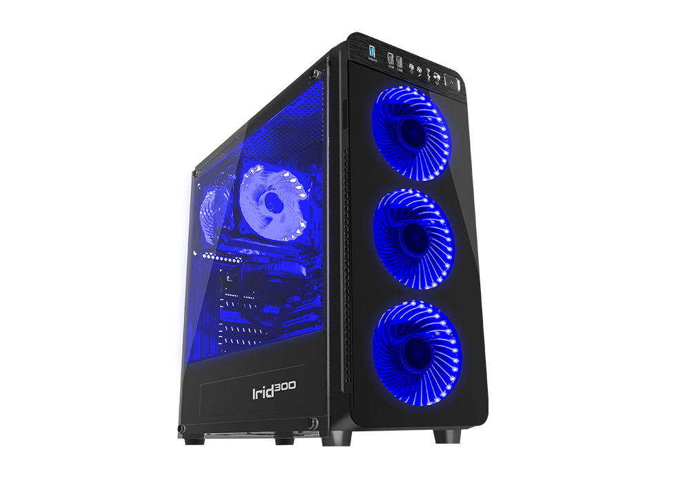 Genesis Irid 300 / ATX Case / Blue
