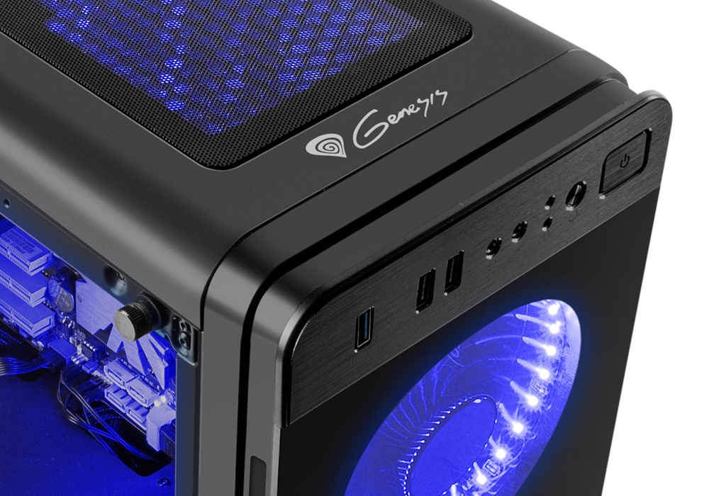 Genesis Irid 300 / ATX Case / Blue